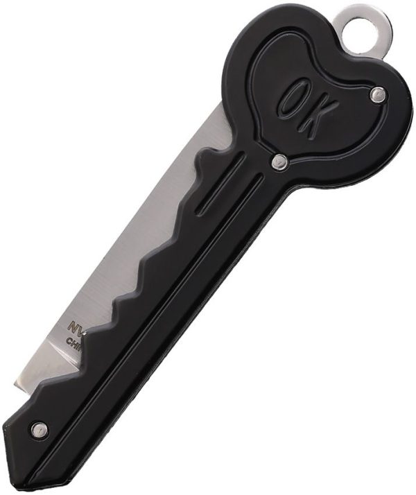 Novelty Cutlery Key Knife Black Stainless