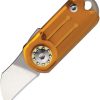 Novelty Cutlery Mini Key Ring Knife - Amber