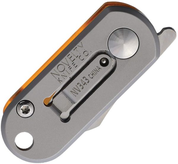 Novelty Cutlery Mini Key Ring Knife - Amber