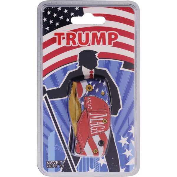 Novelty Cutlery MAGA Money Clip Framelock - Gold