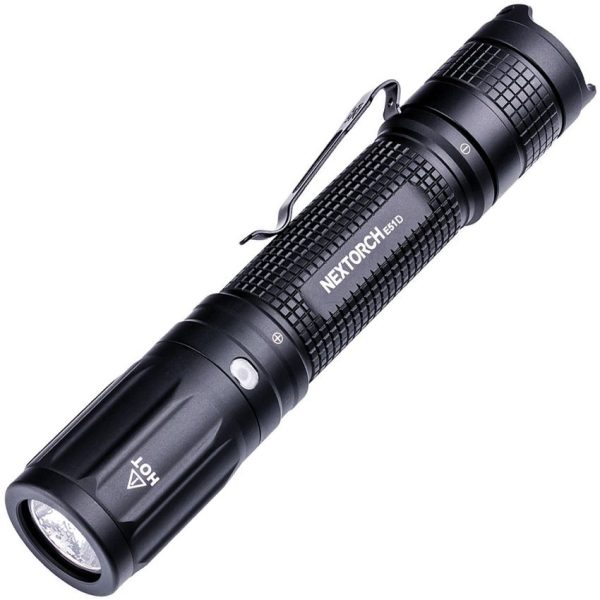 NXE51D.jpg Nextorch E51D Tactical Flashlight 2100 Lumens Rechargeable Black