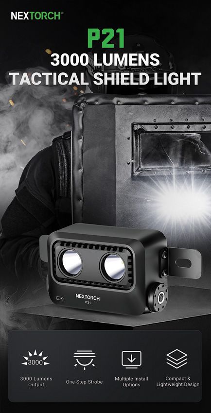 NXP21_add_02.jpg Nextorch P21 Shield Light 3000 Lumens Tactical Flashlight Black