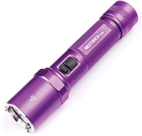 Nextorch P80 Tactical Flashlight - 2100 Lumens Purple