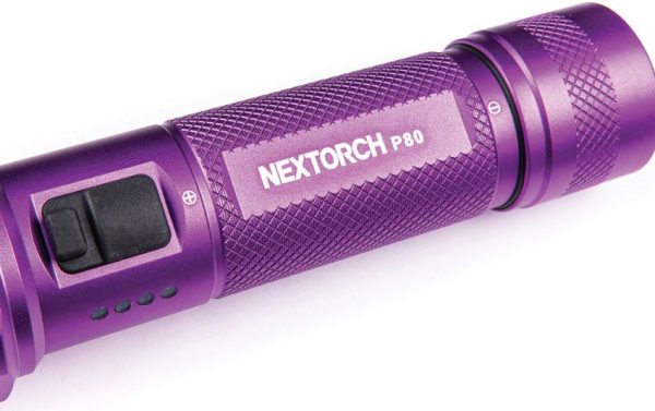 Nextorch P80 Tactical Flashlight - 2100 Lumens Purple
