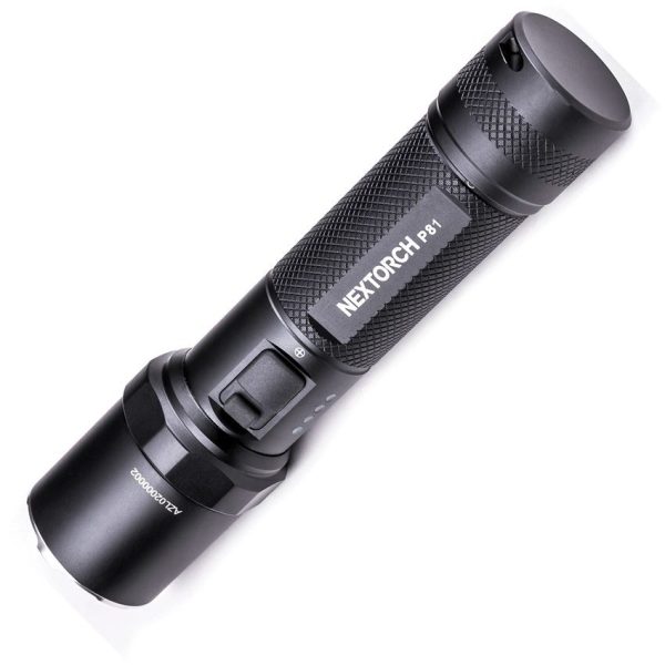 Nextorch P81 Tactical Flashlight 2600 Lumens Rechargeable Black
