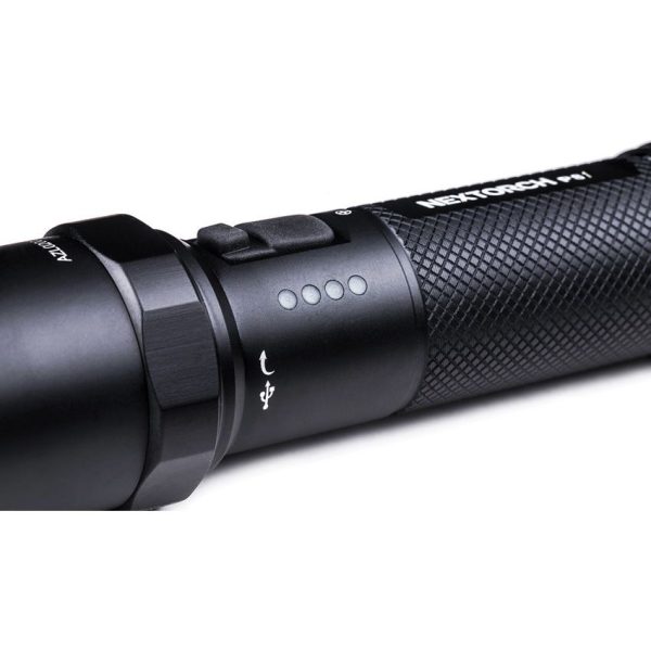 Nextorch P81 Tactical Flashlight 2600 Lumens Rechargeable Black
