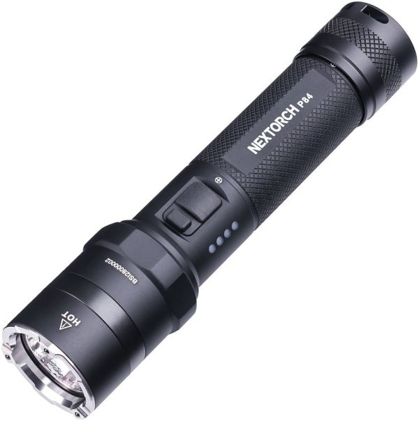 Nextorch P84 Tactical Flashlight 3000 Lumen Rechargeable Black
