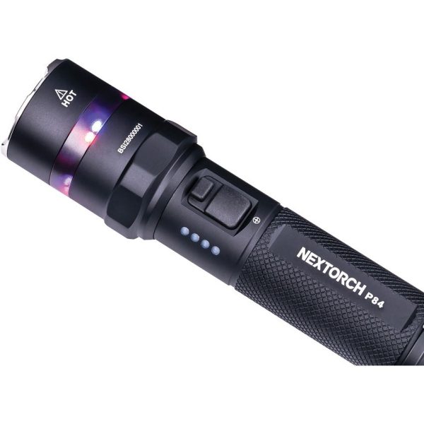 Nextorch P84 Tactical Flashlight 3000 Lumen Rechargeable Black