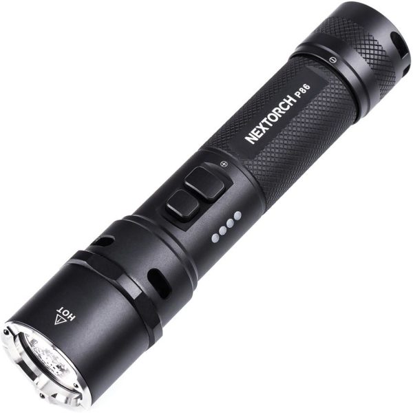 Nextorch P86 Tactical Flashlight - 1600 Lumens Whistle