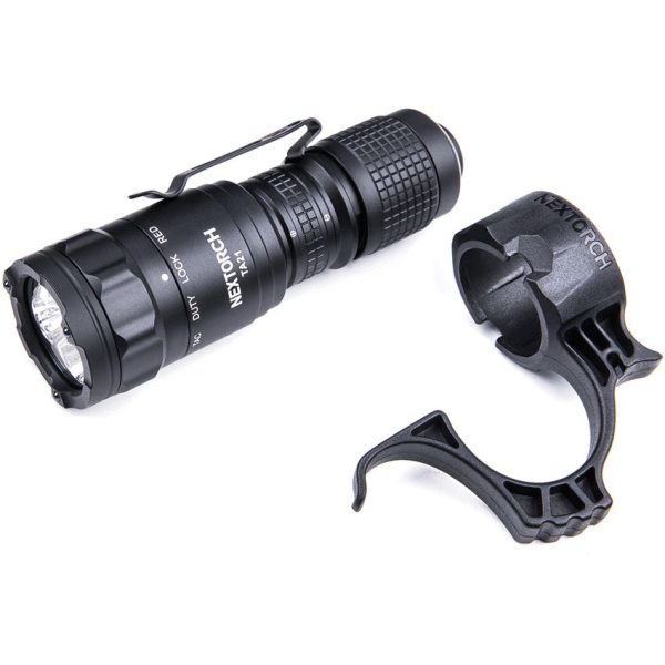 NXTA21S_add_02.jpg Nextorch TA21 Tactical Flashlight Black Strobe 1300 Lumens