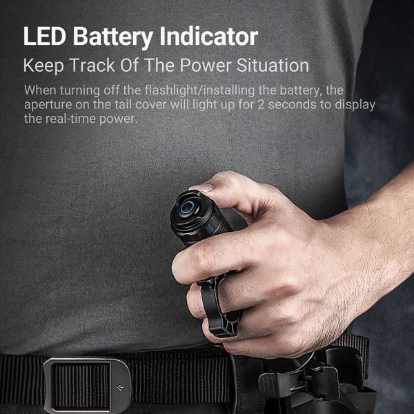 Nextorch TA30C Max Tactical Flashlight 3000 Lumens Black