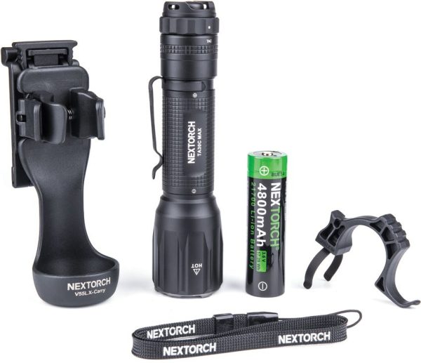 Nextorch TA30C Max Tactical Flashlight Set 3000 Lumens Black