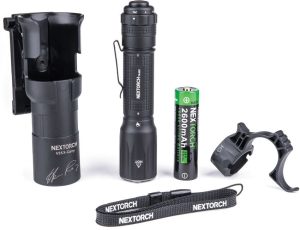 NXTA30CST.jpg Nextorch TA30C Tactical Flashlight 1600 Lumens Black EDC