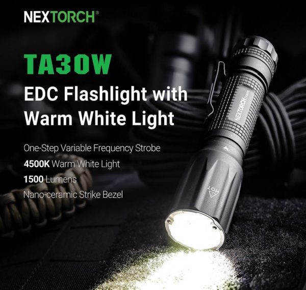 NXTA30W_add_04.jpg Nextorch TA30W Tactical Flashlight 1500 Lumens Black EDC