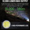 Nextorch TA31 Tactical Flashlight 6000 Lumens Black EDC