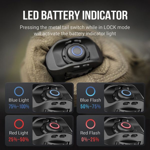 Nextorch TA31 Tactical Flashlight 6000 Lumens Black EDC