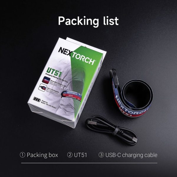 Nextorch UT51 Flashing Warning Slap Bracelet