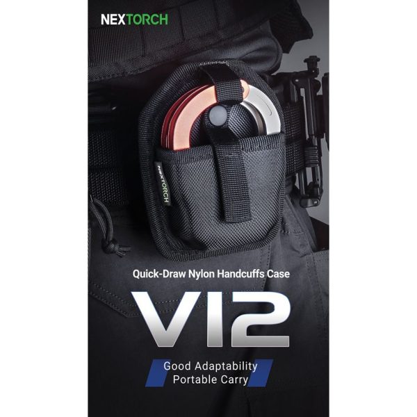 Nextorch V12 Modular Handcuff Holster - Black Nylon