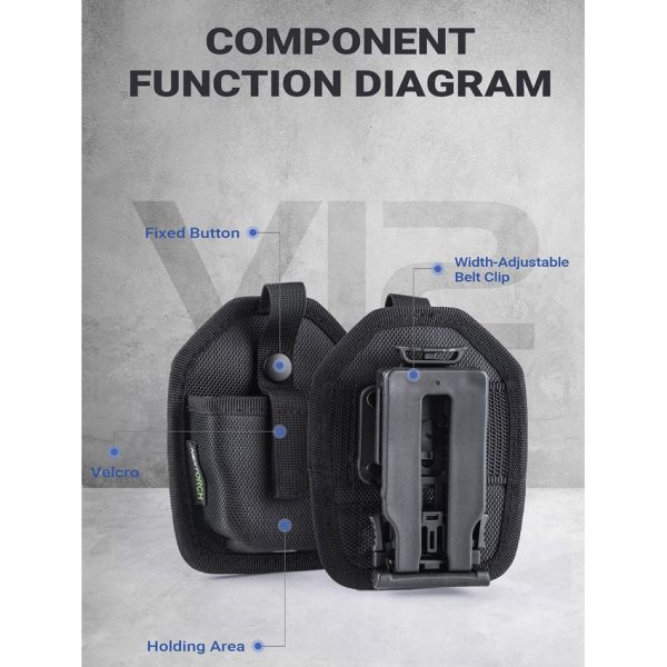 Nextorch V12 Modular Handcuff Holster - Black Nylon