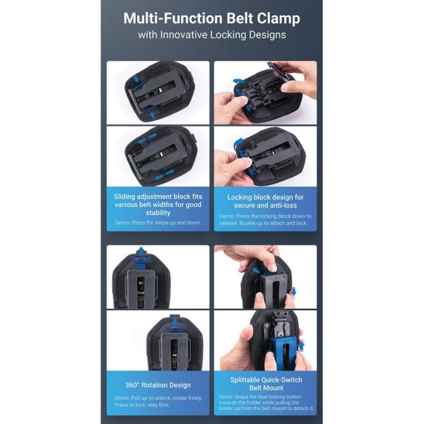 Nextorch V12 Modular Handcuff Holster - Black Nylon