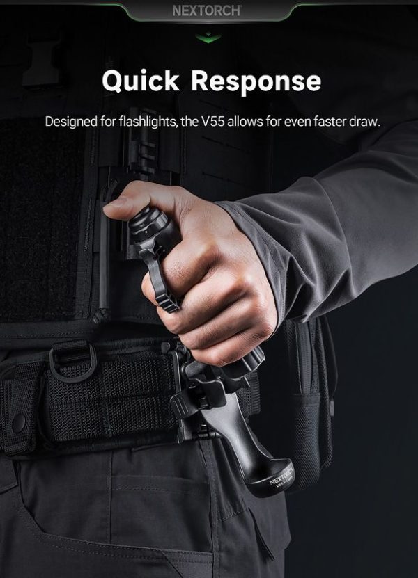 Nextorch V55L Large Flashlight Holster - Black