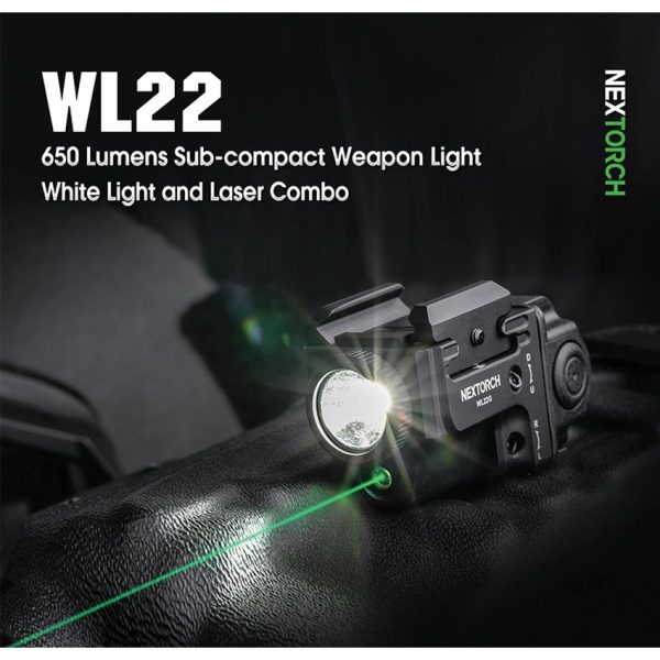 Nextorch WL22 Compact Weapon Light Rechargeable Tactical Rail