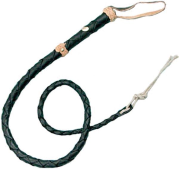 Denix Mini Top Grain Bullwhip - Brown and Black
