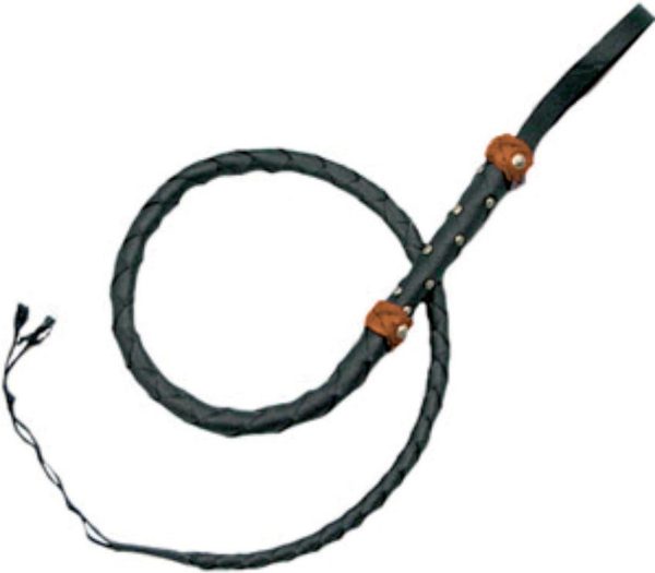 Denix Mini Split Hide Bullwhip - Black