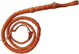 Denix Top Grain Bullwhip 72 Inch - Tan Leather