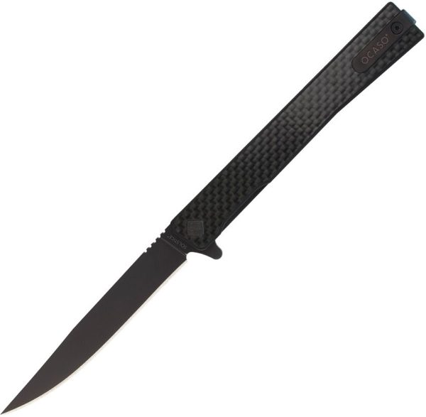 Ocaso Solstice Linerlock Black Carbon Fiber Folding Knife S35VN