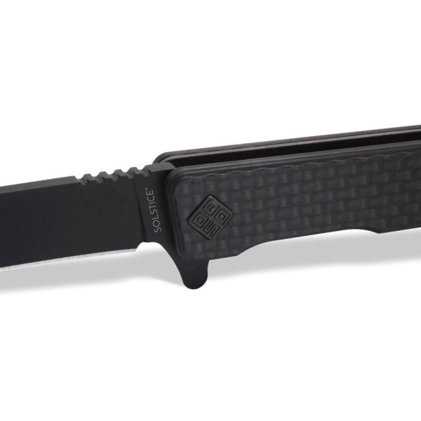 Ocaso Solstice Linerlock Black Carbon Fiber Folding Knife S35VN