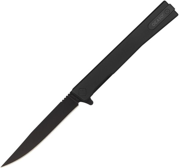 Ocaso Solstice Linerlock Black Titanium S35VN Folding Knife