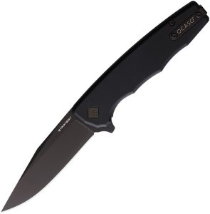 Ocaso Strategy Linerlock Black Folding Knife K110 Blade