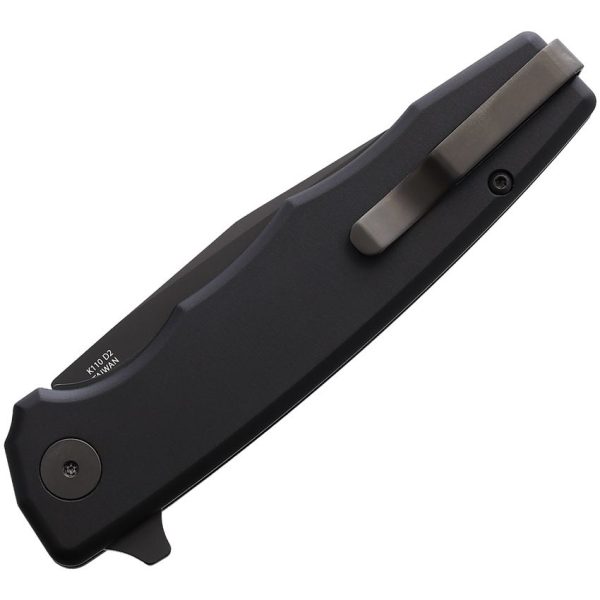 Ocaso Strategy Linerlock Black Folding Knife K110 Blade