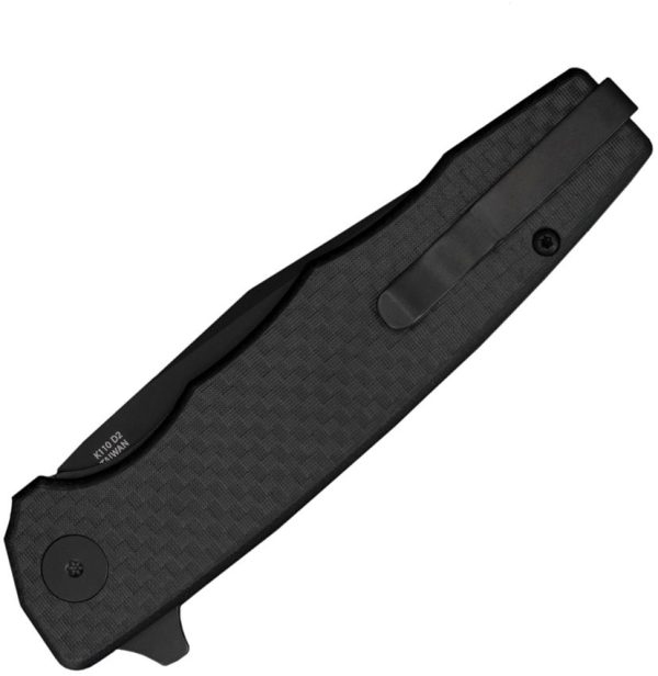 Ocaso Strategy Linerlock CF/G10 - D2 Steel Black
