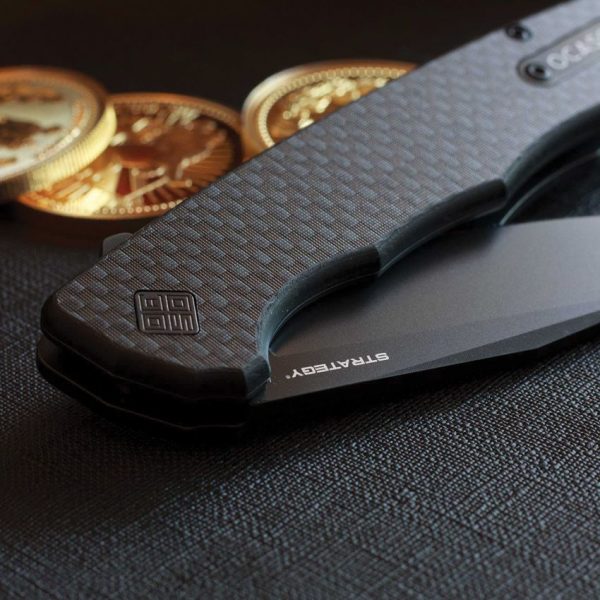 Ocaso Strategy Linerlock CF/G10 - D2 Steel Black