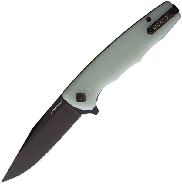Ocaso Strategy Linerlock Jade G10 Folding Knife K110 Steel