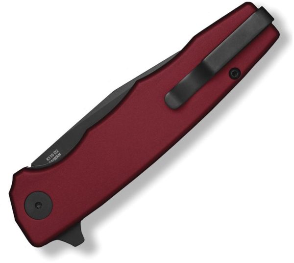 OCA29RDB_add_01.jpg Ocaso Strategy Linerlock Red Black D2 Folding Knife 3.5"