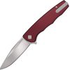Ocaso Strategy Linerlock Red Aluminum D2 Folding Knife
