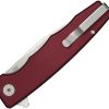 Ocaso Strategy Linerlock Red Aluminum D2 Folding Knife