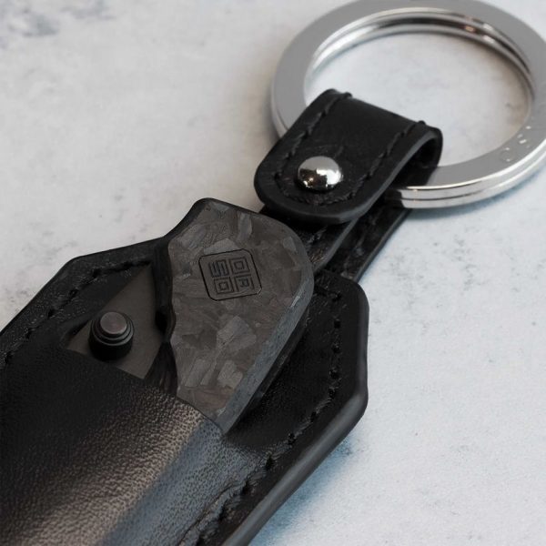 Ocaso Key Slip - Black Leather Knife Carrier