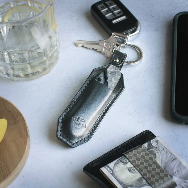 Ocaso Key Slip - Black Leather Knife Carrier