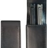 Ocaso Storage Pouch Dual Slim - Black Leather
