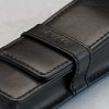 Ocaso Storage Pouch Dual Slim - Black Leather