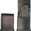 Ocaso Storage Pouch Single - Black Leather