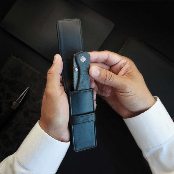 Ocaso Storage Pouch Single - Black Leather