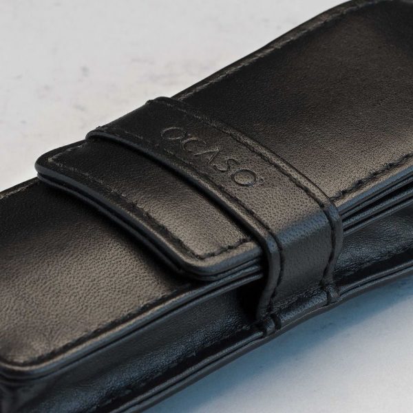 Ocaso Storage Pouch Single - Black Leather