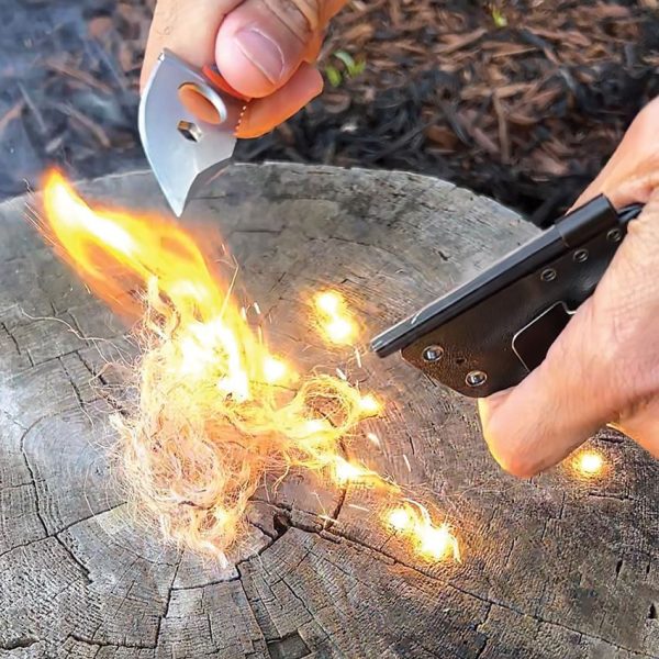 Outdoor Element Contour Feather Fixed Blade - VG-10 Stonewash