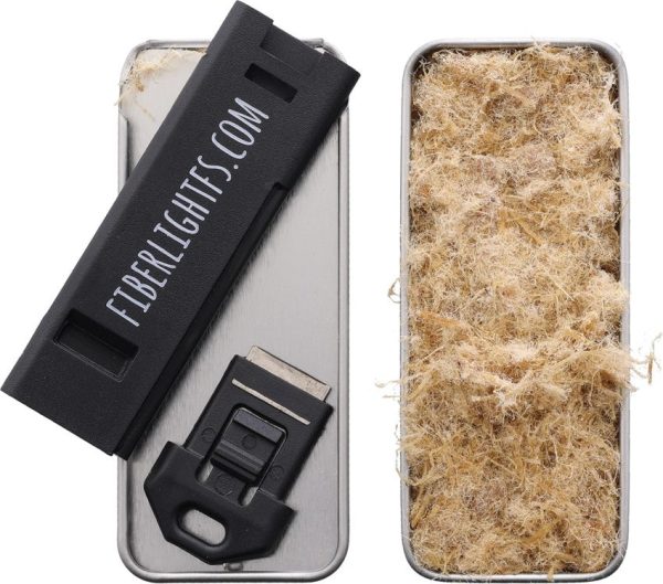 Outdoor Element Fiber Light EDC Fire Kit