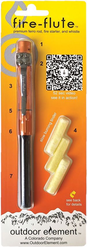 Outdoor Element Fire Flute - Ferro Rod Survival Tool